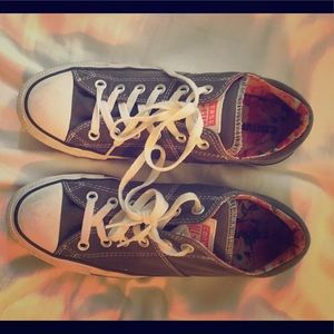 Gray low top Converse